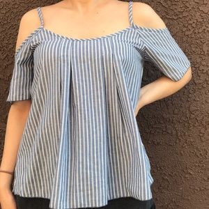 Off the Shoulder Striped Top